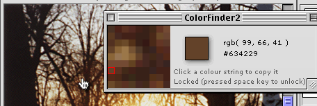 Screenshot of Colourfinder